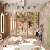 My project in Rendering and Digital Collage for Architectural Displays course. Un progetto di 3D, Architettura, Architettura digitale, Progettazione 3D e ArchVIZ di Begum Karan - 31.10.2021
