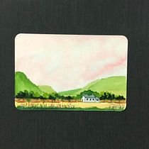 Mi Proyecto del curso: Cuaderno de viaje en acuarela _ Lonquinay. Traditional illustration, Watercolor Painting, Architectural Illustration, and Sketchbook project by Carolina Fuentes Lizama - 11.01.2021