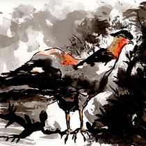 Meu projeto do curso: Ilustração em nanquim com influência japonesa. Drawing, Traditional illustration & Ink Illustration project by Tereza Leme - 11.01.2021