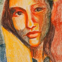 My project in Expressive Portrait Drawing with Soft Pastels course. Traditional illustration, Fine Arts, Drawing, Portrait Drawing, Artistic Drawing, and Painting project by Dora Florescu - 11.01.2021