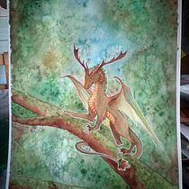 Mon projet du cours : Techniques modernes d’aquarelle. Un progetto di Illustrazione tradizionale, Belle arti, Pittura e Pittura ad acquerello di cyrielle_grimault - 29.10.2021