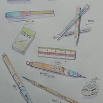 Meu projeto do curso: A arte de desenhar: transforme seus rabiscos em arte. Traditional illustration, Pencil Drawing, Drawing, and Sketchbook project by Camilo Marques - 11.02.2021