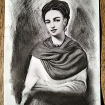 My project in Artistic Charcoal Portraiture: Creating Atmosphere course. Ilustração tradicional, Artes plásticas, Desenho, Desenho de retrato, Desenho realista, e Desenho artístico projeto de hanny02 - 02.11.2021