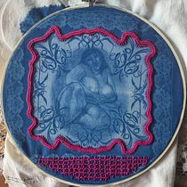 Mi Proyecto del curso: Bluework: cianotipia y bordado. Un proyecto de Ilustración tradicional, Artesanía, Bellas Artes, Estampación, Bordado y DIY de Patrizia Calabrò - 30.10.2021
