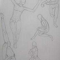 Mi Proyecto del curso: Dibujo anatómico para principiantes. Fine Arts, Sketching, Pencil Drawing, Drawing, Realistic Drawing, and Figure Drawing project by Alexandra Castañeda Velez - 11.02.2021