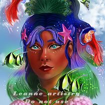 My project in Digital Fantasy Portraits with Photoshop course ( Peacock Portrait). Traditional illustration, Drawing, Digital Illustration, Portrait Drawing, Digital Drawing, Digital Painting, and Design project by Le Anne Chan - 10.30.2021