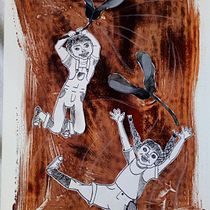 Mein Kursprojekt: Einführung zur Kinderillustration - Lasse und Sofie im Vollmondwald. Traditional illustration, Fine Arts, Painting, Pencil Drawing, Drawing, Watercolor Painting, Children's Illustration, and Narrative project by Annelie-Freyja - 11.03.2021