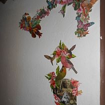 Mon projet du cours : Collage mural en papier : créez des œuvres inspirées de la nature. Arts, Crafts, Collage, Paper Craft, Decoration, and Botanical Illustration project by patricia LACANNE - 11.03.2021