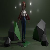 My project in Low Poly Character Modeling for Video Games course Ein Projekt aus dem Bereich 3D, 3-D-Modellierung, Videospiele, Design von 3-D-Figuren und Design für Videospiele von Rayiha Soysal - 03.11.2021