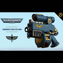 Honorific Bolter Gun Warhammer 40000. 3D, 3D Modeling, Video Games, and Game Design project by Oscar Canalda Saldaña - 11.03.2021