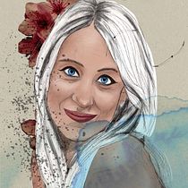 Mi Proyecto del curso: Retrato ilustrado con Procreate. Ilustração tradicional, Ilustração vetorial, Ilustração digital, e Desenho de retrato projeto de Marta Romero - 03.11.2021