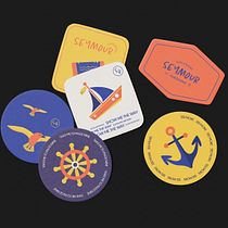 Seymour : Café & Books - Design of Graphic Elements to Boost Your Brand. Br, ing, Identit, Graphic Design, and Art Direction project by Zineb - 10.29.2021