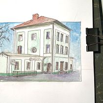 My project in Architectural Sketching with Watercolor and Ink course. Sketching, Drawing, Watercolor Painting, Architectural Illustration, Sketchbook & Ink Illustration project by GPE Gartmaier - 11.03.2021