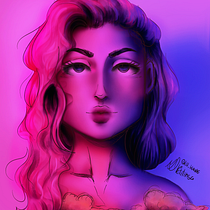 Meu projeto do curso: Retrato digital no Photoshop com um toque de fantasia. Traditional illustration, Drawing, Digital Illustration, Portrait Drawing, Digital Drawing, and Digital Painting project by marialuizapetitinga - 11.03.2021