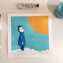 CLEO. Proyecto Ilustración narrativa sin palabras. Un proyecto de Ilustración tradicional, Dibujo, Stor, telling, Ilustración infantil, Narrativa, Pintura gouache y Álbum ilustrado						 de Andrea Pérez Castillo - 04.11.2021