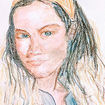 Mein Kursprojekt: Ausdrucksstarke Porträtzeichnung mit Pastellkreide. Traditional illustration, Fine Arts, Drawing, Portrait Drawing, and Artistic Drawing project by Moni - 11.04.2021
