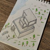 My project in Architectural Drawing: From Imagination to Conceptualization course. Projekt z dziedziny  Architektura, Sketching,  R, sunek,  R i sunek architektoniczn użytkownika Dinu Pertu - 04.11.2021