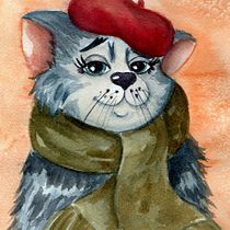 My project in Animal Characters in Watercolor for Children’s Books course. Traditional illustration, Fine Arts, Painting, Drawing, Watercolor Painting, Children's Illustration, and Narrative project by olic - 10.01.2021
