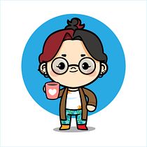 Me in Kawaii-Style. Design, Traditional illustration, Character Design, Vector Illustration, and Manga project by Sandra Romanik - 07.05.2023