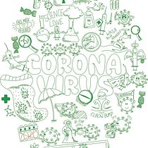 Corona Vírus - estilo doodles. Traditional illustration, Digital Illustration, and Vector Illustration project by du00 - 11.04.2021