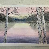 My project in Atmospheric Landscapes in Watercolor  course Ein Projekt aus dem Bereich Malerei und Aquarellmalerei von Katherine Clough - 28.10.2021