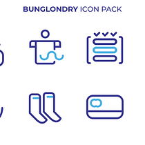 Bunglondry - My project in Introduction to Icon Design course. Een project van  Br, ing en identiteit, Grafisch ontwerp y Bewegwijzering van Joko Susilo - 05.11.2021