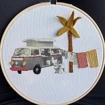 My project in Photo Embroidery on Fabric course. Photograph, Collage, Paper Craft, Printing, Embroider, and DIY project by miekegabrielle - 11.05.2021