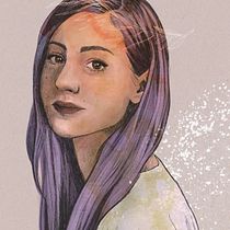Il mio progetto del corso: Ritratto illustrato con Procreate. Ilustração tradicional, Ilustração vetorial, Ilustração digital, e Desenho de retrato projeto de Claudia Monici - 05.11.2021