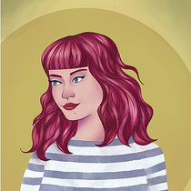 Meu projeto do curso: Retrato de personagens femininas com Procreate. Projekt z dziedziny Trad, c, jna ilustracja, Ilustracja c, frowa, R, sunek c i frow użytkownika clocorico_br - 05.11.2021