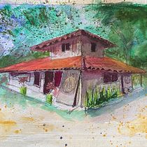 My project in Architectural Sketching with Watercolor and Ink course. Sketching, Drawing, Watercolor Painting, Architectural Illustration, Sketchbook & Ink Illustration project by mattygamache - 11.05.2021
