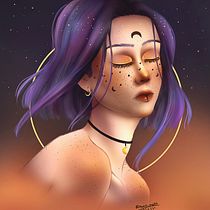 Mi Proyecto del curso: Retratos digitales de fantasía con Photoshop. Traditional illustration, Drawing, Digital Illustration, Portrait Drawing, Digital Drawing, and Digital Painting project by karenydanilo0108 - 11.05.2021