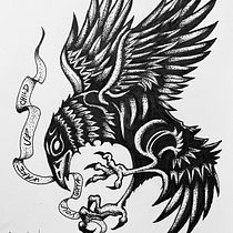 My project in Blackwork Tattoo Design course. Un projet de Conception de tatouage, Illustration traditionnelle et Illustration numérique de Catalin Popa - 09.11.2021