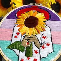 My project in Introduction to Botanical Embroidery course. Projekt z dziedziny  Haft użytkownika Dora Sesar - 06.11.2021