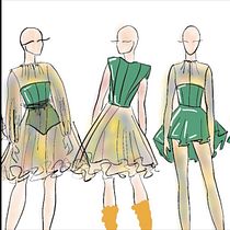 Mi Proyecto del curso: Estilismo y diseño de vestuario para espectáculos. VOGUE-ZILLA. Projekt z dziedziny Projektowanie mod, Projektowanie ubrań,  Sz, cie, Ilustracja w i dawnicza użytkownika laura Latorre - 11.11.2021