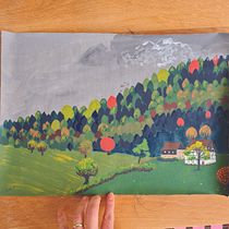 Mi Proyecto del curso: Naturaleza con pintura acrílica: del cuaderno al lienzo . Traditional illustration, Painting, Acr, lic Painting, and Sketchbook project by Stéphanie Weppelmann - 11.06.2021