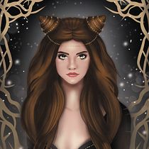 Mi Proyecto del curso: Retrato de personajes femeninos con Procreate. Projekt z dziedziny Trad, c, jna ilustracja, Ilustracja c, frowa, R, sunek c i frow użytkownika jurado_martinez_david - 07.11.2021