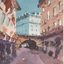 Mi Proyecto del curso: Representación arquitectónica en acuarela. Un projet de Illustration traditionnelle, Esquisse , Dessin, Aquarelle, Illustration architecturale , et Carnet de croquis de Sofía Vallejos - 07.11.2021