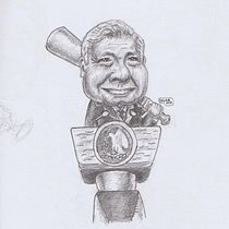 Mi Proyecto del curso: Retrato en caricatura con grafito. Ilustração tradicional, Desenho, e Desenho de retrato projeto de Edgar Martínez Mendoza - 08.11.2021