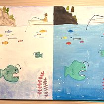 Mi Proyecto del curso: Técnicas de ilustración con acuarela y gouache. Traditional illustration, Fine Arts, Painting, Watercolor Painting, Children's Illustration, and Gouache Painting project by amaia13 - 11.08.2021
