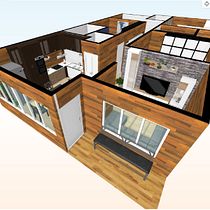 Meu projeto do curso: Design de interiores do início ao fim. Un projet de Design d'intérieur, Architecture d'intérieur , et Décoration d'intérieur de Carou Line - 27.11.2021