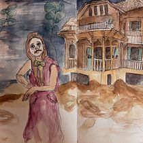 My project in Artistic Watercolor Sketching: Dare to Express Your Ideas course. Traditional illustration, Sketching, Creativit, Drawing, Watercolor Painting, and Sketchbook project by sjofnmaria - 11.08.2021