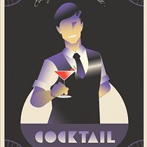My project in Art Deco Style for Digital Illustration course. Traditional illustration, Fine Arts, Poster Design, and Digital Illustration project by konghon58 - 11.09.2021