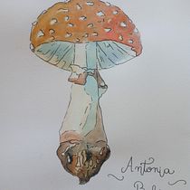 HONGOS EN ACUARELA. Un progetto di Illustrazione tradizionale, Illustrazione naturalistica e Pittura ad acquerello di Antonia Carbajal Lopez - 05.11.2021