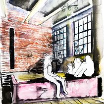 Mi Proyecto del curso: Dibujo arquitectónico con acuarela y tinta. Sketching, Drawing, Watercolor Painting, Architectural Illustration, Sketchbook & Ink Illustration project by Andres Santafe - 11.10.2021