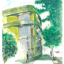 Mi Proyecto del curso: Dibujo arquitectónico con acuarela y tinta. Sketching, Drawing, Watercolor Painting, Architectural Illustration, Sketchbook, Ink Illustration, Traditional illustration, Architecture, Arts, and Crafts project by ilustrArístides - 11.10.2021