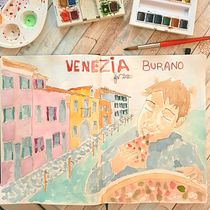 Mon projet du cours : Sketching artistique à l’aquarelle : osez exprimer vos idées. Traditional illustration, Sketching, Creativit, Drawing, Watercolor Painting, and Sketchbook project by severine.campo - 11.04.2021