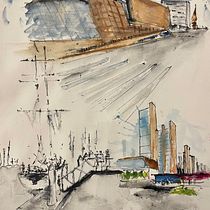 Mi Proyecto del curso: Dibujo arquitectónico con acuarela y tinta. Sketching, Drawing, Watercolor Painting, Architectural Illustration, Sketchbook & Ink Illustration project by grupoespaciosas_1 - 11.09.2021