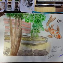 Meu projeto do curso: Caderno de viagem em aquarela. Traditional illustration, Watercolor Painting, Architectural Illustration, and Sketchbook project by Gabriela Menezes - 11.10.2021