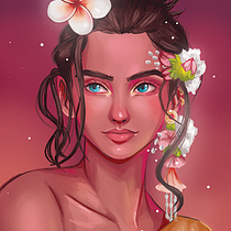 My project in Digital Fantasy Portraits with Photoshop course. Traditional illustration, Drawing, Digital Illustration, Portrait Drawing, Digital Drawing, and Digital Painting project by gilliancurryx - 11.10.2021