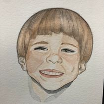 Mi Proyecto del curso: Retrato en acuarela a partir de una fotografía. Portrait Drawing, Traditional illustration, and Watercolor Painting project by rosagrillocancino - 11.10.2021